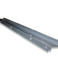 Abdeckblech 1206  Zn f/Luftkanal genietet integr Sitzsta 40